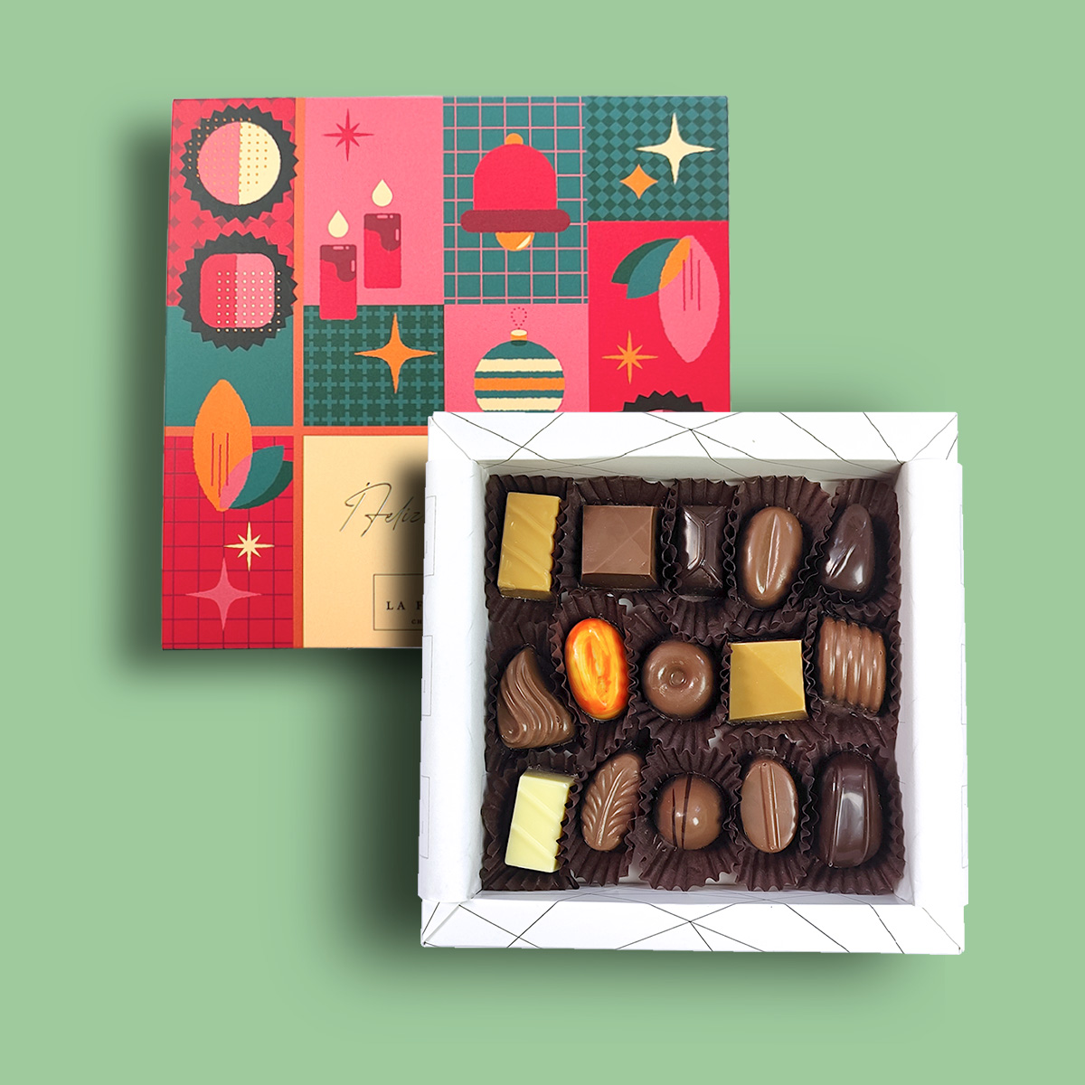 La Focaccia - Box bombones navidad 160 gramos